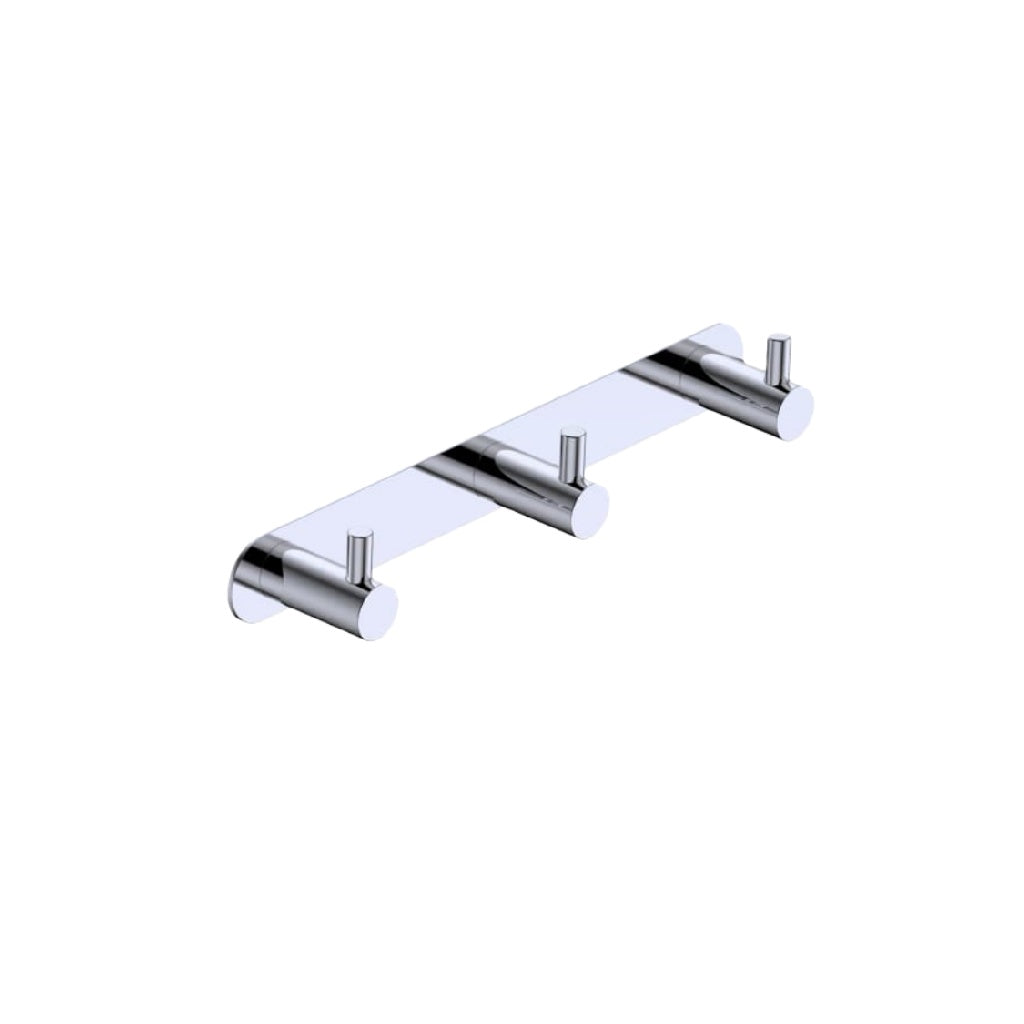 Perchero de pared de acero inoxidable con 3 ganchos