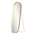 Espejo de Cuerpo Entero con Marco Dorado y Base